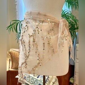 Y2K style Sequin Embellished cover up